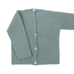 Aquarelle green thick knit sweater