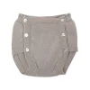 baby bloomer in sand-colored knit