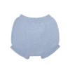 Baby blue knit bloomer with ruffles