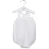 Baby romper white linen