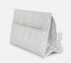 Baby toilet bag. Grey with stars