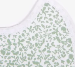 Bib on green print