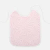 Big bib pink leaves