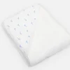 Blue birds hooded towel