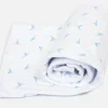 Blue birds swaddle blanket
