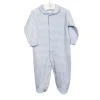 Blue plaid sleepsuit