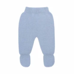Blue thick knit leggings baby.
