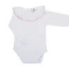 Bodysuit lace batiste in pink