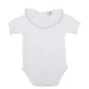 Bodysuit s/s lace batiste in pink