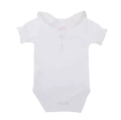 Bodysuit s/s lace batiste in pink