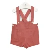 Coral short with braces