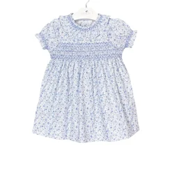 Elsa baby dress Ditsy blue