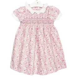 Flavia dress in a pink Almudena print