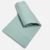 Green knitted blanket