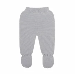 Grey thick knit baby leggings