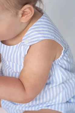 Julio romper blue stripes