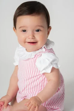 Julio romper Strawberry stripes