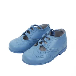 Lace up brogue shoes blue