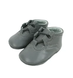 Lace up pram brogue shoes grey