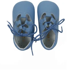 Lace up pram brogue shoes blue