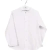 Mao collar shirt in white