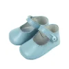 Mary Jane pram shoes pastel blue