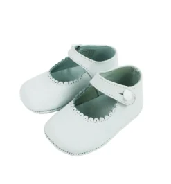 Mary Jane pram shoes white