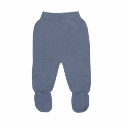 Medium blue thick knit baby leggings