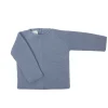 Medium blue thick knit sweater.