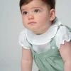 m&h baby romper aquarelle green