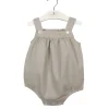 m&h baby romper grey linen