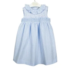 París dress. Blue stripes