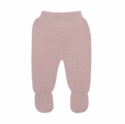 Pastel pink thick knit baby leggings