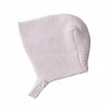 Pink baby knit bonnet