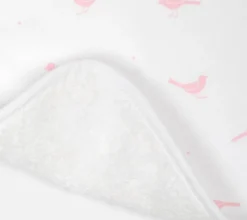 Pink birds bib