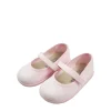 Pink canvas mary jane shoes