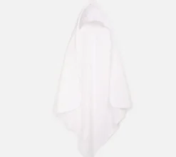 Pink leaves hooded towel.