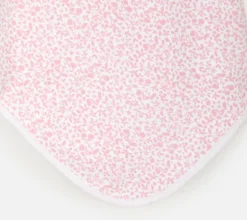 Pink leaves swaddle blanket