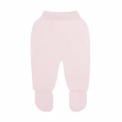Pink thick knit baby leggings