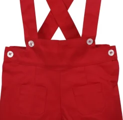 Red short with braces