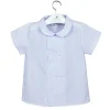 Short sleeves shirt. Blue stripes