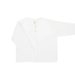 White buttoned thick knit cardigan