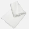 White knitted blanket