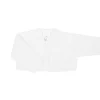 White short thick knit cardigan