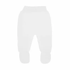 White thick knit baby leggings